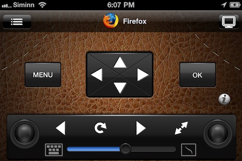 Remote HD controlling Firefox