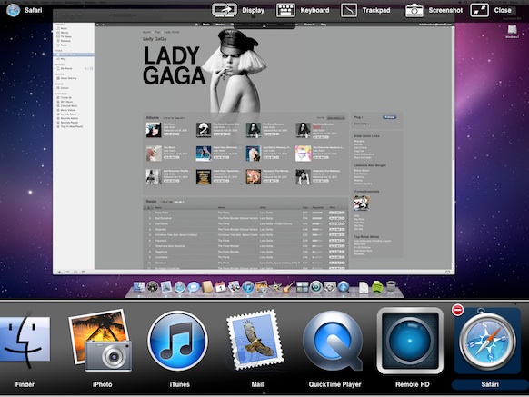 Application Switcher in fullscreen mode