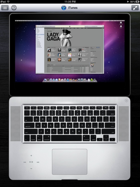 Remote HD controlling iTunes
