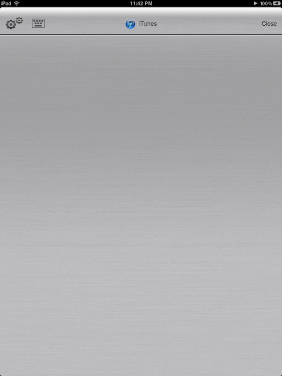 Trackpad with visualizations turned off